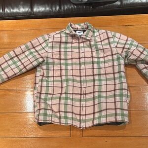 Obey Checkered Jacket in Pink and Green